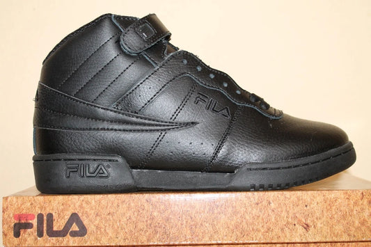 Mens Fila F13 F-13 Classic Mid High Top Basketball Shoes Sneakers White Black