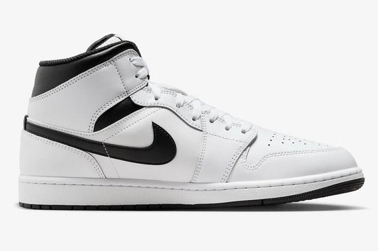 Nike Air Jordan 1 Mid Shoes White Black DQ8426-132 Men's Sizes NEW