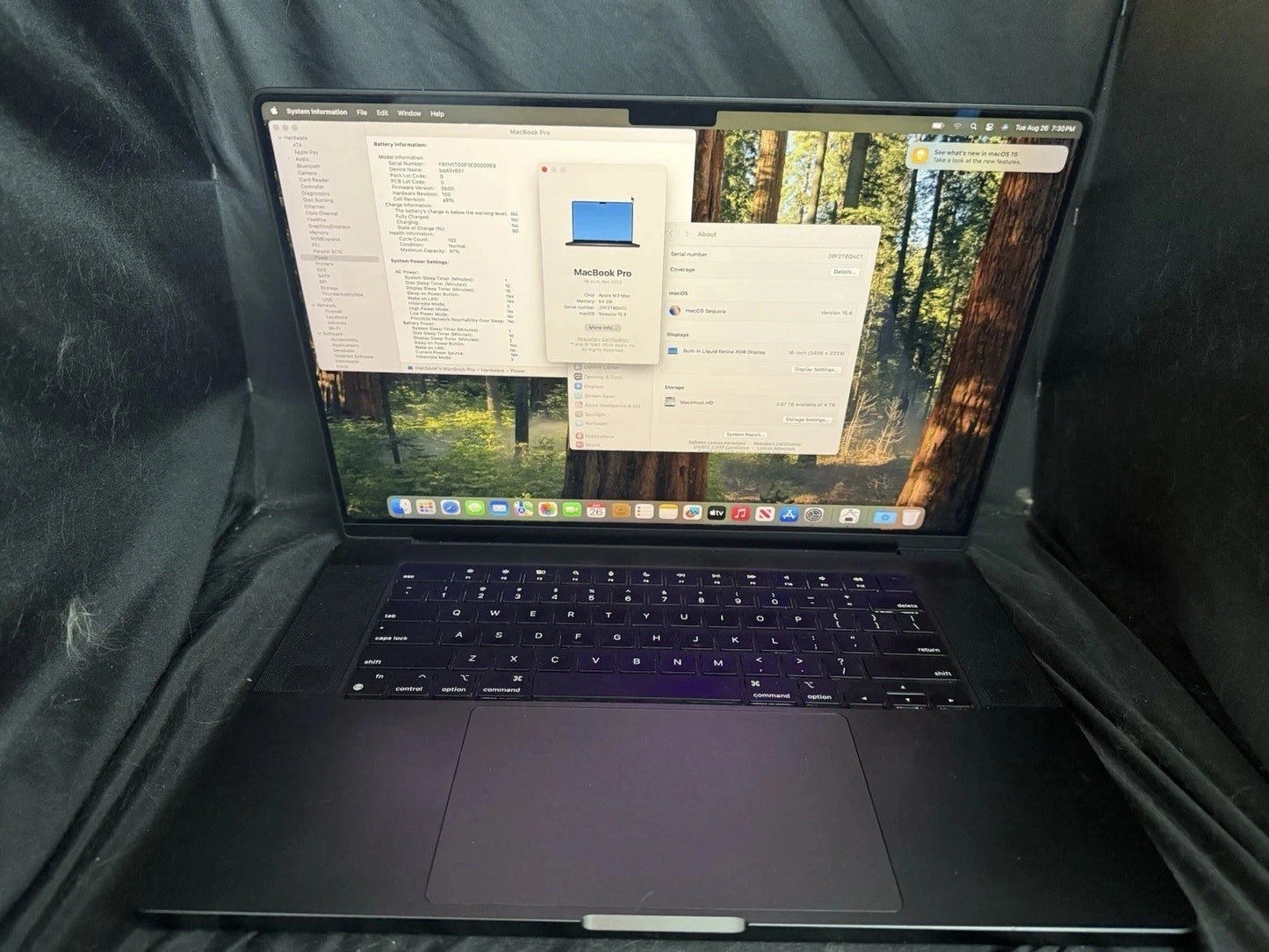 Apple MacBook Pro 16 2023 M3 Max 16-Core 40-Core 64GB 4TB Space Black Excellent