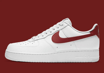Nike Air Force 1 '07 Shoes White Team Red CZ0326-100 Men's Multi Size NEW