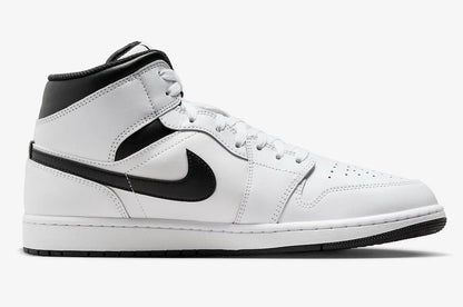 Nike Air Jordan 1 Mid Shoes White Black DQ8426-132 Men's Sizes NEW