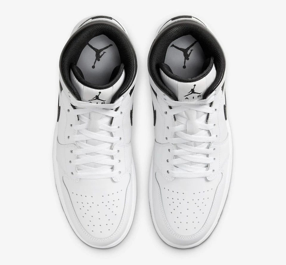 Nike Air Jordan 1 Mid Shoes White Black DQ8426-132 Men's Sizes NEW