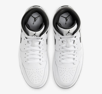Nike Air Jordan 1 Mid Shoes White Black DQ8426-132 Men's Sizes NEW