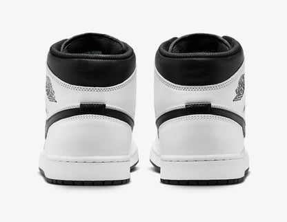 Nike Air Jordan 1 Mid Shoes White Black DQ8426-132 Men's Sizes NEW