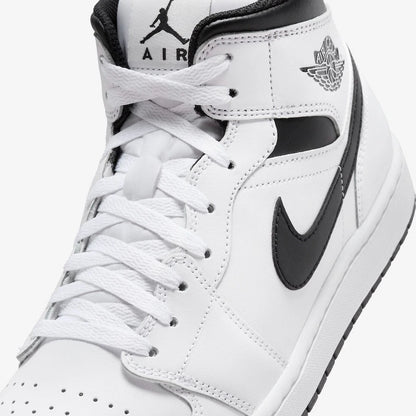 Nike Air Jordan 1 Mid Shoes White Black DQ8426-132 Men's Sizes NEW