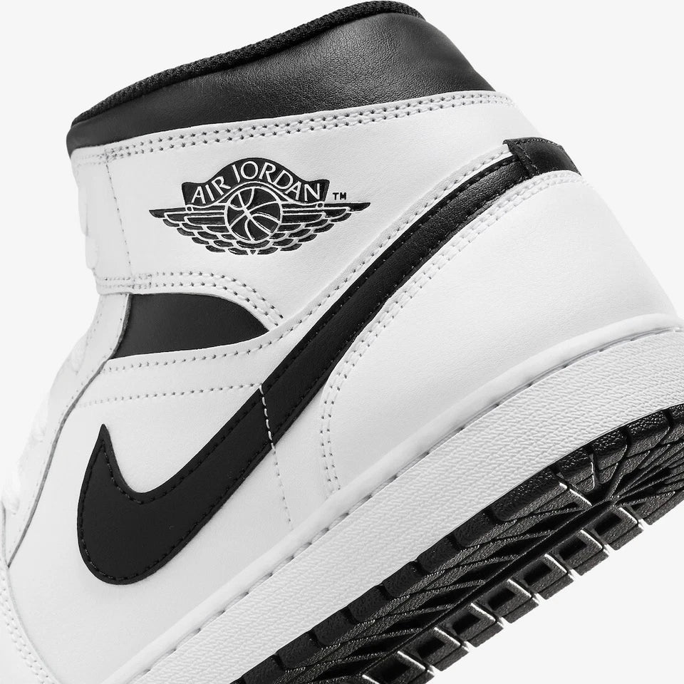 Nike Air Jordan 1 Mid Shoes White Black DQ8426-132 Men's Sizes NEW