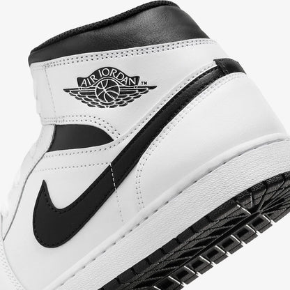 Nike Air Jordan 1 Mid Shoes White Black DQ8426-132 Men's Sizes NEW