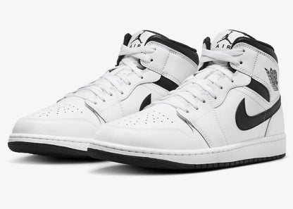 Nike Air Jordan 1 Mid Shoes White Black DQ8426-132 Men's Sizes NEW