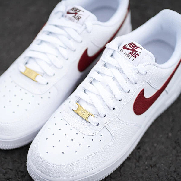Nike Air Force 1 '07 Shoes White Team Red CZ0326-100 Men's Multi Size NEW